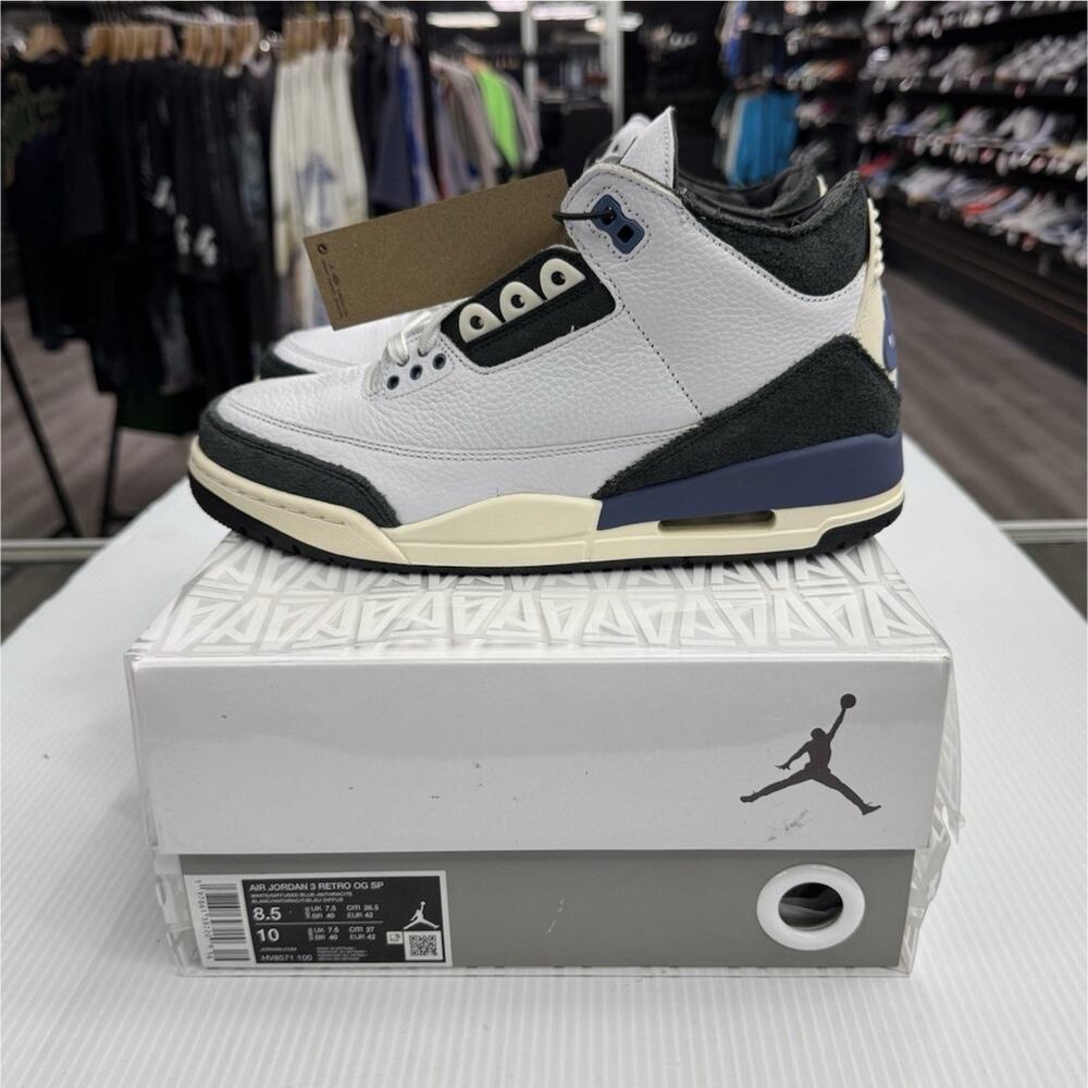 Size 8.5 - A Ma Maniére X Air Jordan 3 OG SP Diffused Blue HV8571-100